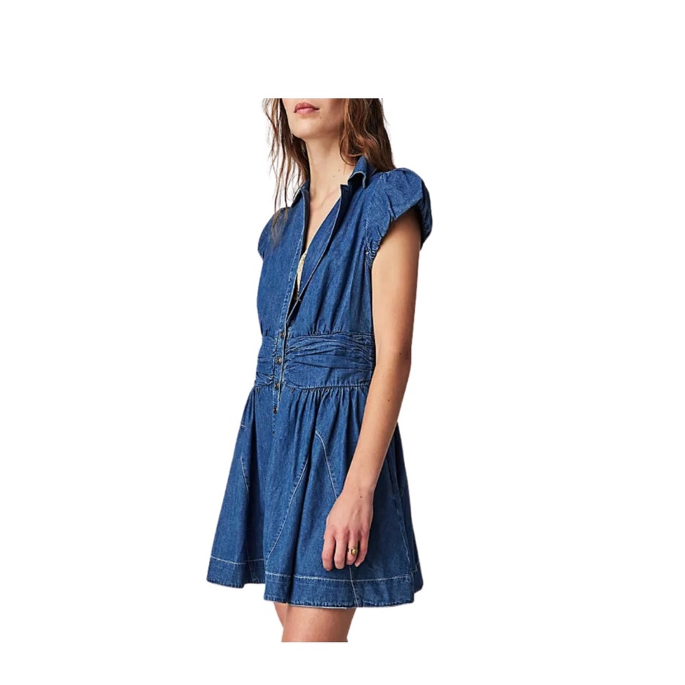Free People Chester Denim Mini Dress
